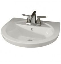 American Standard Tropic Pedestal/Drop In Porcelain 18.500 21.000 Bathroom Sink 0403.004.020 White