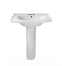 American Standard Tropic Pedestal Porcelain 21.000 27.000 Bathroom Sink 0404.400.020 White