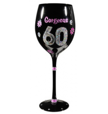 Birthday Wine Glass Gorgeous 60 From Grasslands