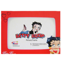 Betty Boop Photo Frame Red With Hearts Style