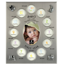Baby *First Year* Photo Frame - Holds Thirteen Photos