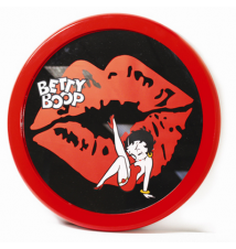 Betty Boop Round Red Framed Bar Mirror - 18*