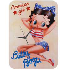 Betty Boop *American Girl* Glass Wall Clock