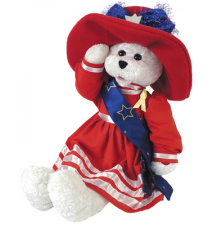 Betsy Bear In Patriotic Outfit *God Bless America* Chantilly Lane Bea