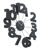 3-D Numbers Metal Wall Clock..