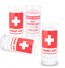 First Aid Shot Glasses Set Of 4