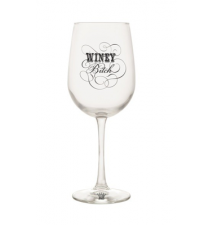 *Winey Bitch* Wine Glass By JKC Studio