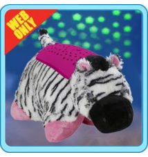 Dream Lites Pillow Pet - Zippity Zebra 