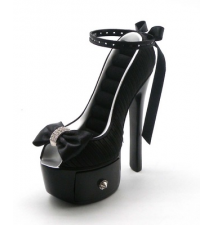 Black Classic Dress Shoe Shoe Ring Holder #057