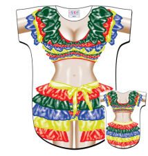 Cha Cha Girl Bikini Body Tee Shirt Cover-Up #71