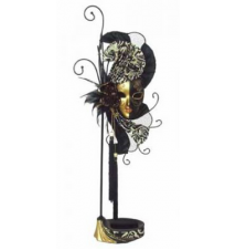 Brown Mardi Gras Mask Jewelry Hanger #103 