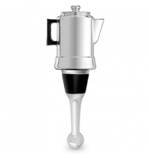 Chrome Kitchen Wine Bottle Stopper-Coffee Pot