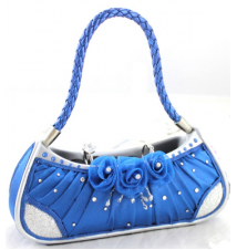 Elegant Blue Handbag Ring Holder #17