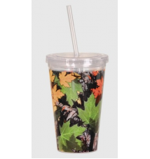 Acrylic Drink Cup With Straw #39 Camouflage