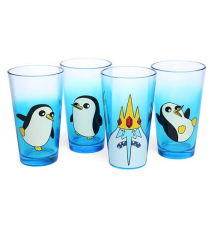 Adventure Time Ice King and Gunter Pint Glass Set
