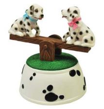 Dalmations On See-Saw Musical Figurine 