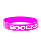 I Love Soccer Rubber Bracelet
..