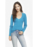FITTED V-NECK SWEATER
Express
..
