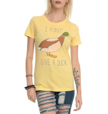 I Fon't Give A Duck Girls T-Shirt
Hot Topic
