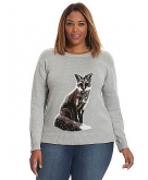 Fox intarsia sweater
Lane Brya..
