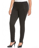 Slimming twill legging with pi..