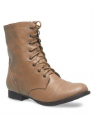 Solid Lace-Up Combat Boots
The..