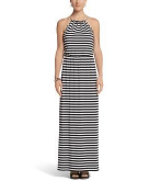 Striped Necklace Maxi Dress
Wh..