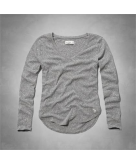 long sleeve solid v-neck tee
A..