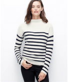 Striped Mock Neck Sweater
Ann ..