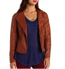 Faux Leather Moto Jacket
Charlotte Russe
