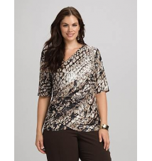 Plus Size Abstract Shimmer Top
Dress Barn
