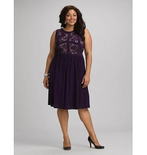 Plus Size Banded Lace Top Dress
Dress Barn
