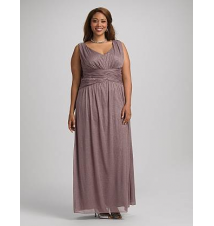 Plus Size Long Ruched Shimmer Dress
Dress Barn
