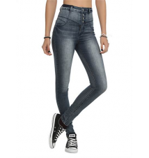 Cello Medium Blue 4-Button High-Waisted Skinny Jeans
Hot Topic
