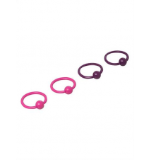 Steel Matte Pink And Purple Captive Hoop 4 Pack
Hot Topic
