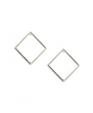 Hollow square earrings by Lane..