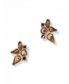 Faux-Stone Cluster Post Earrin..