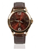 Classic Analog Dial Leather St..