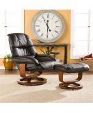 Leather Headrest Recliner with..